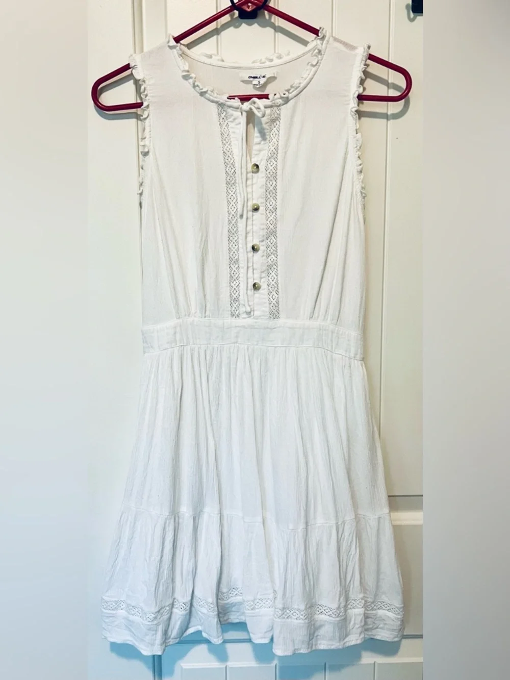 O’Neill White Sleeveless Sundress - Small - Picture 1 of 5